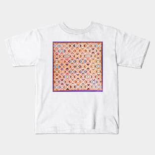 Quilt ‘Lady of the Lake’ Pattern, 1840 Virginia Kids T-Shirt